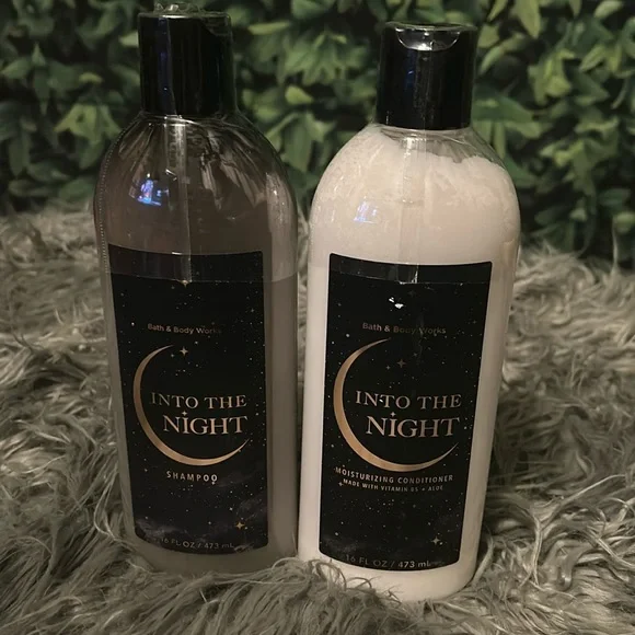 NWTs BATH & Body Works INTO THE NIGHT Shampoo & Conditioner 16oz BUNDLE of 2 - Picture 2 of 7